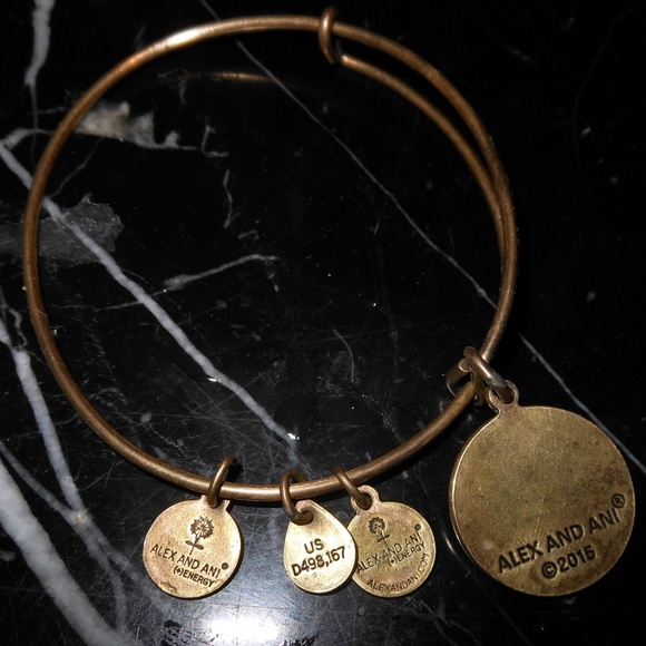 Alex And Ani Sister Family Charm Russian Gold Bang - Picture 4 of 6